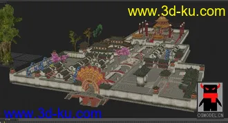 3D打印模型QQ西游场景-女儿国的图片