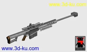 3D打印模型阻击步枪的图片