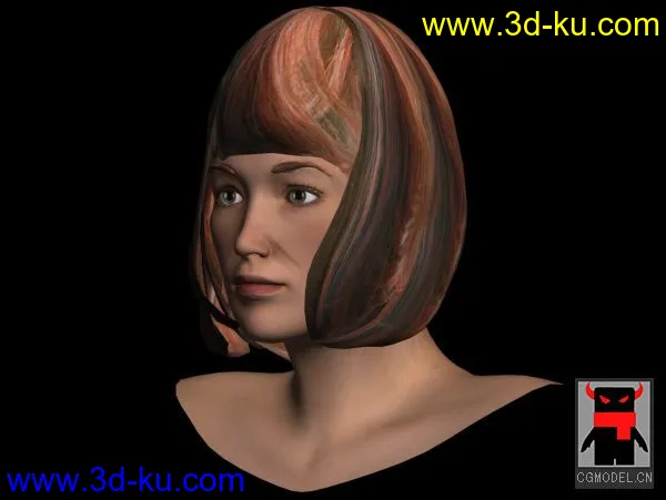 女性头部建模模型的图片1