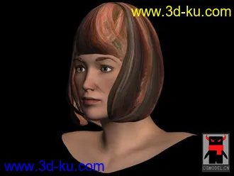3D打印模型女性头部建模的图片