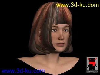 3D打印模型女性头部建模的图片