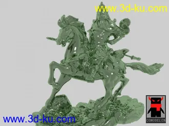 3D打印模型关公的图片
