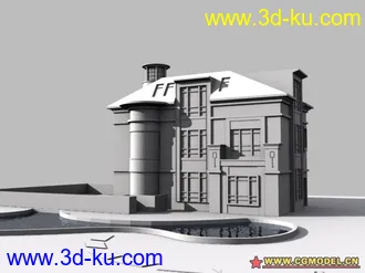 3D打印模型别墅的图片