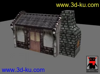 3D打印模型网页游戏房子，可下载的图片