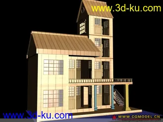 3D打印模型小别墅的图片