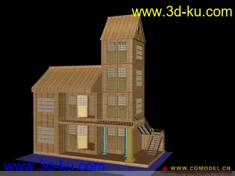3D打印模型小别墅的图片