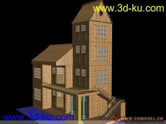 3D打印模型小别墅的图片