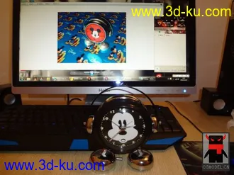 3D打印模型米奇闹钟的图片