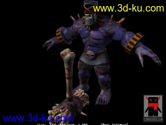 3D打印模型影视级别的，有贴图材质兽人的图片