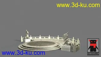 3D打印模型china_scene_altar祭水台的图片