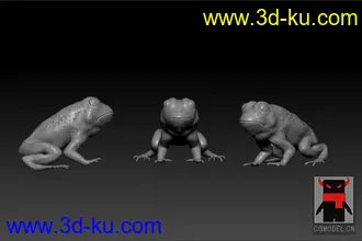 3D打印模型ZB雕了一只青蛙的图片