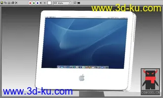 3D打印模型苹果两件套（iMac,iPod)的图片