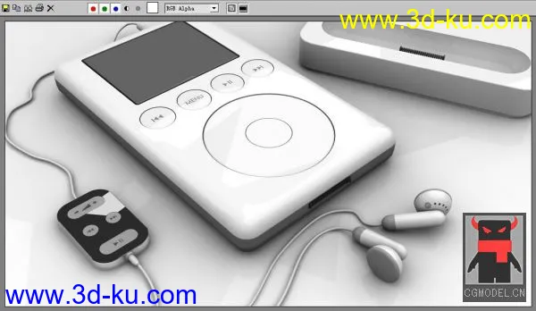 苹果两件套（iMac,iPod)模型的图片2