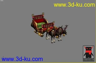 3D打印模型圣诞节合集：骑乘麋鹿、雪橇、鹿、雪人、礼物的图片