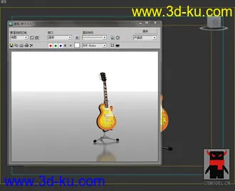 3D打印模型四把个性吉他的图片