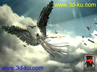 3D打印模型圣诞节的礼物 猎天使魔女 天使装的图片