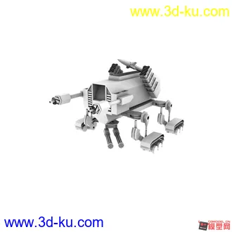 3D打印模型霸气的一把科幻武器 高模+UV的图片