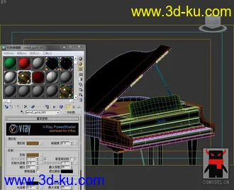 3D打印模型两台钢琴的图片