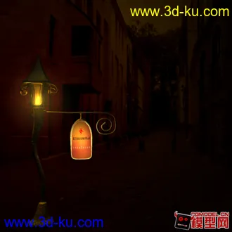 3D打印模型路灯一个的图片