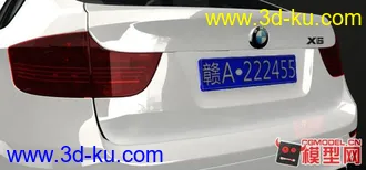 3D打印模型宝马X6 maya渲染  第一次渲染白色的车  感觉一般  继续努力的图片