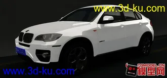 3D打印模型宝马X6 maya渲染  第一次渲染白色的车  感觉一般  继续努力的图片