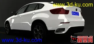 3D打印模型宝马X6 maya渲染  第一次渲染白色的车  感觉一般  继续努力的图片
