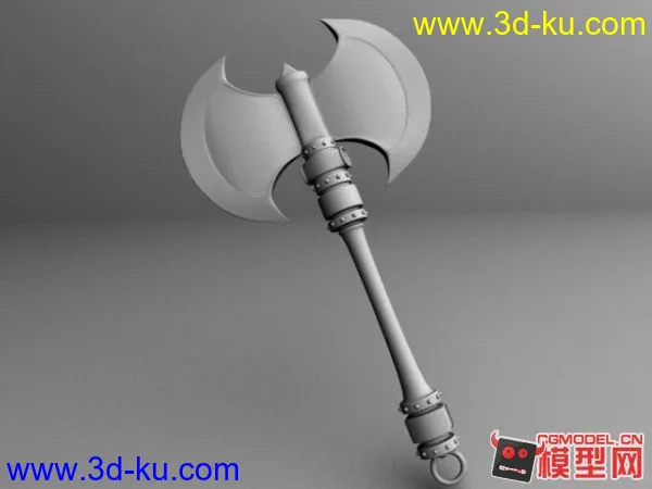 【小默】刚做好的游戏道具....斧头 热乎的 需要的拿走吧模型的图片1