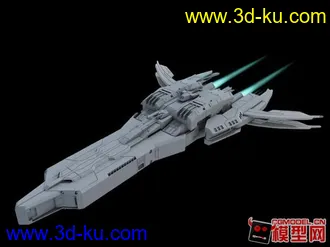 3D打印模型练习的一个飞船的图片