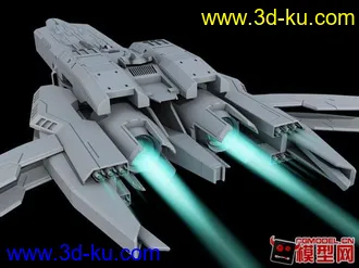 3D打印模型练习的一个飞船的图片