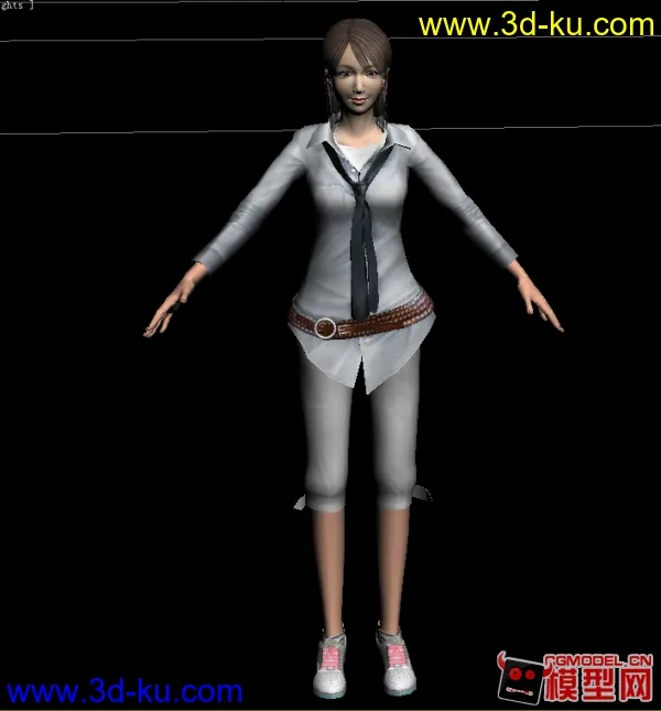 虚拟现实模型现代少女的图片1