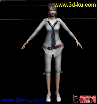 虚拟现实模型现代少女的图片
