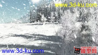 3D打印模型雪松场景的图片