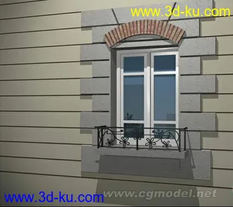 3D打印模型欧式风格窗户的图片
