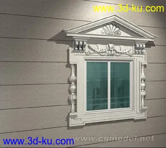 3D打印模型欧式风格窗户的图片