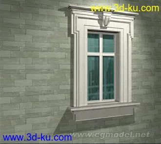3D打印模型欧式风格窗户的图片
