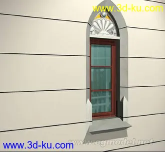 3D打印模型欧式风格窗户的图片