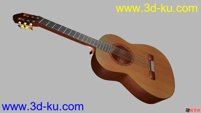 吉他 maya模型的图片1