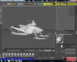 3D打印模型一辆雪地车的图片