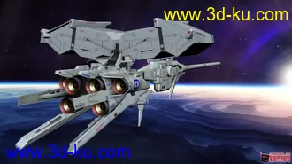 3D打印模型高达0083中的RX-78GP03D石斛兰（颜色贴图+法线贴图）的图片