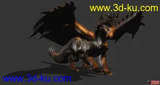 怪物猎人3_煌黑龙_次世代模型(Monster_Hunter_3)的图片