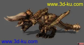 怪物猎人3_角龙_次世代模型(Monster Hunter 3)的图片