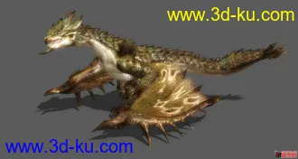 怪物猎人3_雌火龙_次世代模型(Monster Hunter 3)的图片