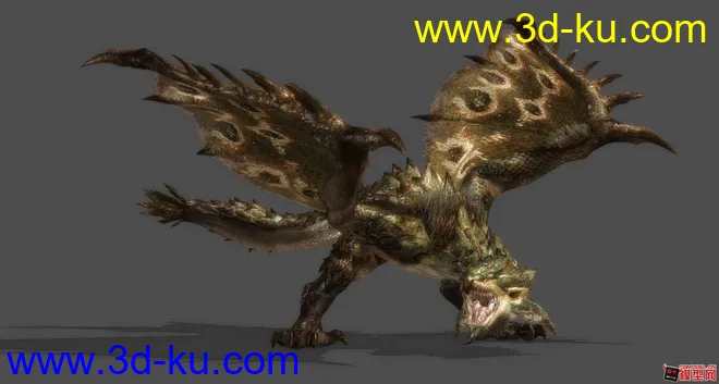怪物猎人3_雌火龙_次世代模型(Monster Hunter 3)的图片2