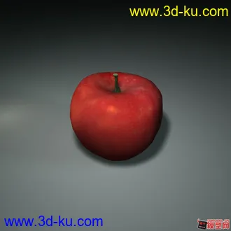 苹果 红苹果 maya模型的图片