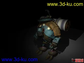 3D打印模型正在制作的动画voodoo动画角色。的图片