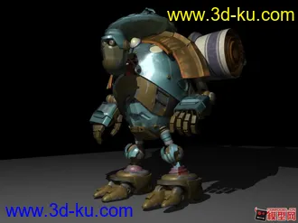 3D打印模型正在制作的动画voodoo动画角色。的图片