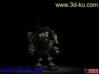 3D打印模型正在制作的动画voodoo动画角色。的图片
