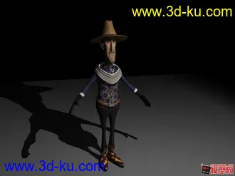 3D打印模型正在制作的动画voodoo动画角色。的图片