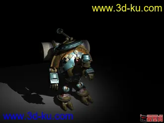 3D打印模型正在制作的动画voodoo动画角色。的图片