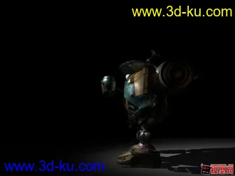 3D打印模型正在制作的动画voodoo动画角色。的图片